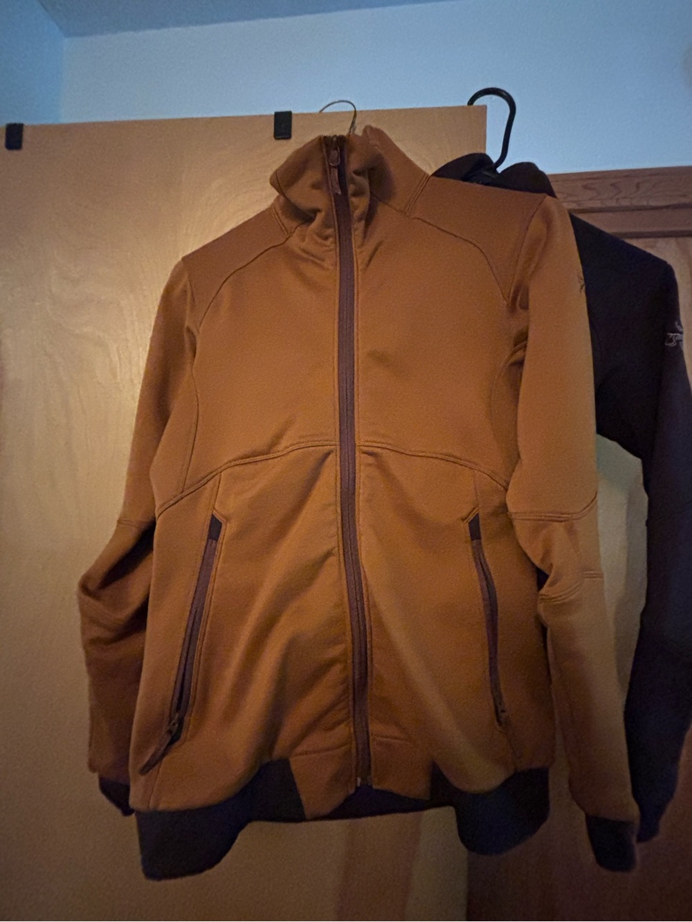 Women’s Zip-Front Burnt orange Jacket - Casual Performance Layer